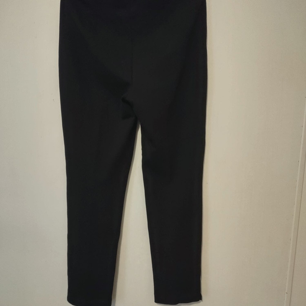 Chicos Black Elastic Waist Dress Pants Size 6 - Picture 3 of 6